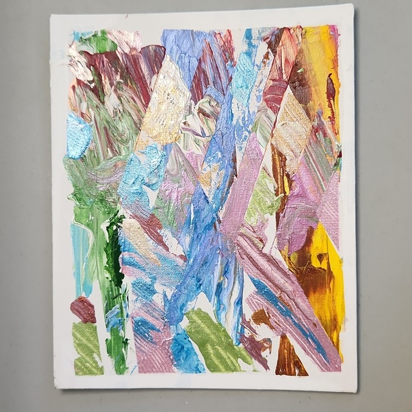 Amanda Clark Other - Original acrylic on canvas abstract painting 8x10